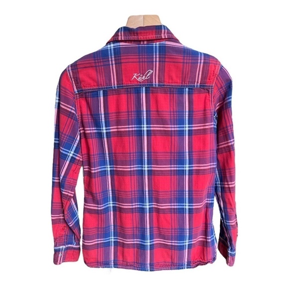 Kuhl Women’s Red Plaid 100% Cotton Button Down Long Sleeve Shirt, Size Small - Picture 2 of 9